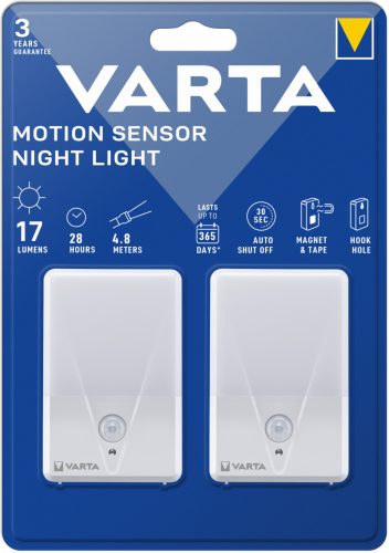 Varta Motion Sensor Night Light éjjeli lampa 3AAA Twinpack