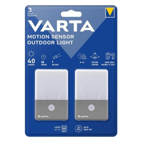 Varta Motion Sensor Outdoor Light kültéri mozgásérzékelős lámpa 2db