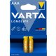 Varta Longlife mikro/ AAA/ LR03 elem