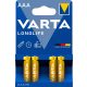 Varta Longlife mikro/ AAA/ LR03 elem