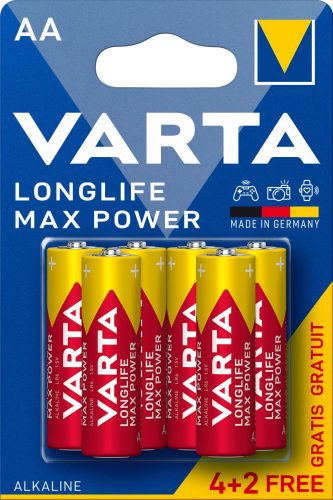 Varta Longlife Max Power ceruza/ AA/ LR06 elem