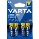 Varta Longlife Power ceruza/ AA/ LR06 elem