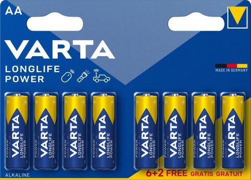 Varta Longlife Power ceruza/ AA/ LR06 elem