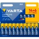 Varta Longlife Power ceruza/ AA/ LR06 elem