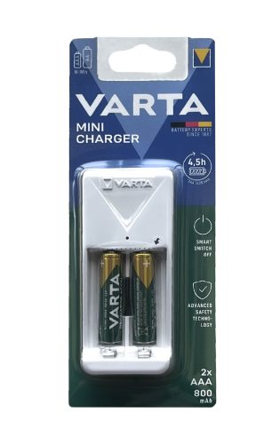 Varta Mini töltő  2 db AAA 800 mAh akkumulator