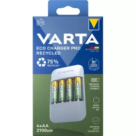   Varta Eco charger Pro - AA/AAA akkumulátor töltő + 4db 2100mAh AA akkumulátor