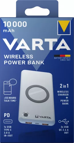 Varta Portable Wireless Powerbank töltő