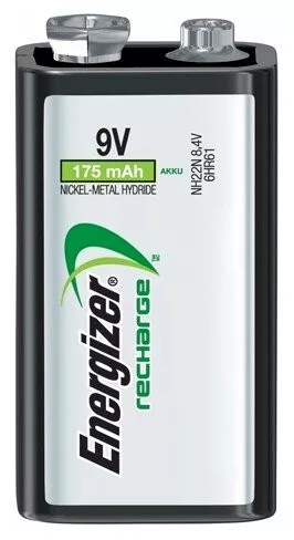 6F22 Energizer akkumulator 175mAh Ni-MH 9V HR22