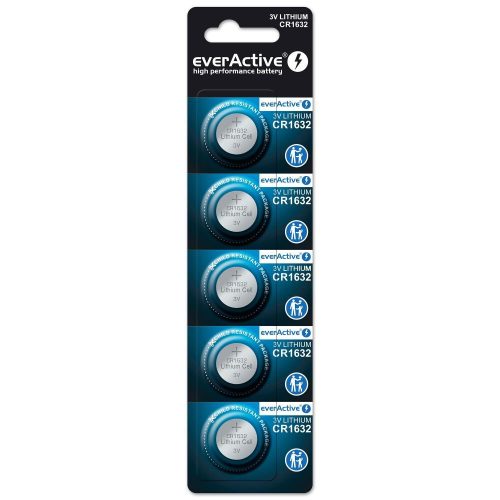 EverActive CR1632 Lítium elem  - 5db bliszterben