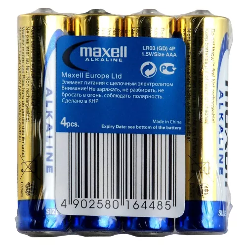 4 x Maxell Alkaline LR03/AAA alkáli elem 