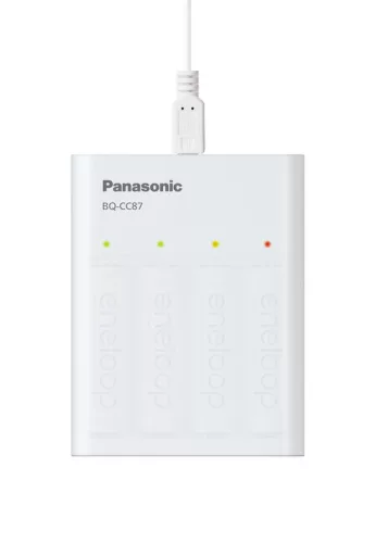 Panasonic Eneloop BQ-CC87 USB akkumulátortöltő – Smart USB töltő és power bank funkció AA/AAA Ni-MH akkukhoz (5410853063995)