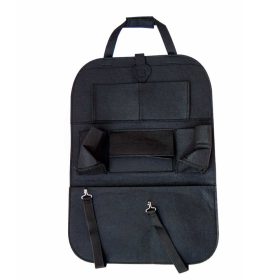   Háttámlára rögzíthető védő - tároló táska – telefon, játékok, étel-ital rendszerezett tárolásához