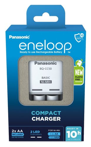 Eneloop BQ-CC50  2 x R6/AA Eneloop 2000mAh akkumulator