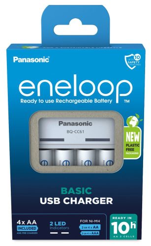 Panasonic Eneloop BQ-CC61 USB + 4 x R6/AA Eneloop 2000mAh