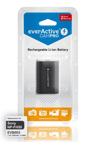 EverActive CamPro akkumulátor Sony NP-FH50