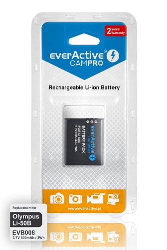 everActive CamPro akkumulátor Olympus LI-50B