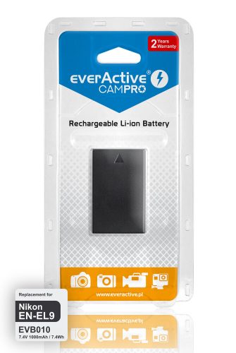 everActive CamPro Nikon EN-EL9/EN-EL9e akkumulátor