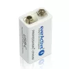 everActive 6F22/9V Li-ion 550 mAh akkumulátor C típusú USB-vel
