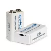 everActive 6F22/9V Li-ion 550 mAh akkumulátor C típusú USB-vel
