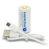 EverActive 16340 3.7V Li-ion 700mAh micro USB bemenettel