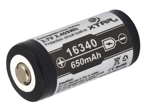 XTAR 16340 Li-ion 650mAh