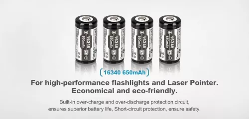 XTAR 16340 Li-ion 650mAh