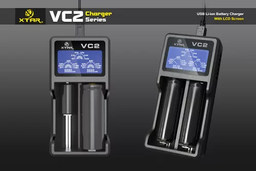 XTAR VC2 akkumulátor töltő