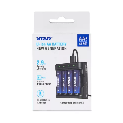 Xtar L4 akkumulátor töltő AA/AAA Li-ion 1,5V/NiMH