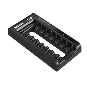   XTAR L8 8 csatornás AA / AAA akkumulátor töltő (1,5V Li-ion és 1,2V Ni-MH)