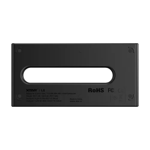 XTAR L8 8 csatornás AA / AAA akkumulátor töltő (1,5V Li-ion és 1,2V Ni-MH)