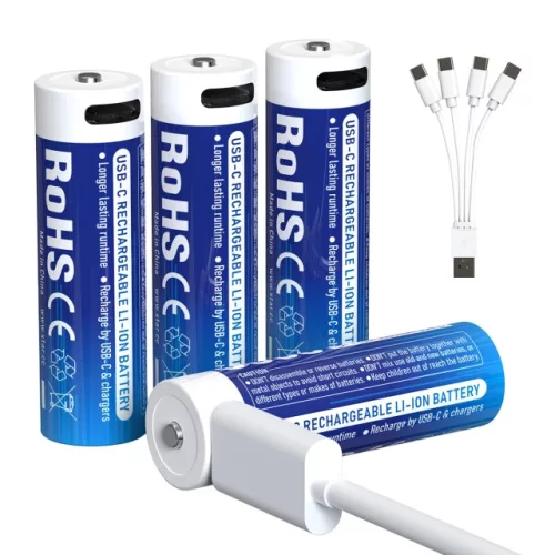 Xtar R6 / AA 1.5V Li-ion 3000mAh akkumulátor biztonsági funkcióval és USB-C porttal 