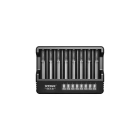   XTAR MX8 8 csatornás univerzális akkumulátor töltő LCD kijelzővel – Li-ion, Ni-MH és 1,5V Li-ion (18650, 21700, AA, AAA)