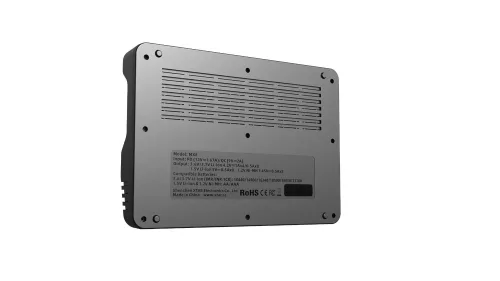 XTAR MX8 8 csatornás univerzális akkumulátor töltő LCD kijelzővel – Li-ion, Ni-MH és 1,5V Li-ion (18650, 21700, AA, AAA)