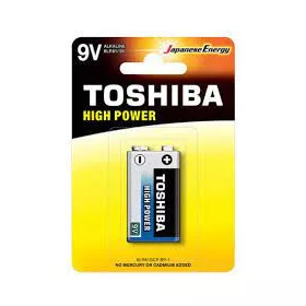 Toshiba High Power alkáli 9V elem 1db