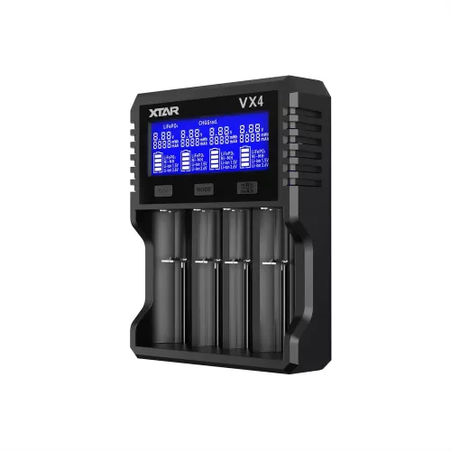 XTAR VX4 v2 univerzális akkumulátortöltő négy csatornával
