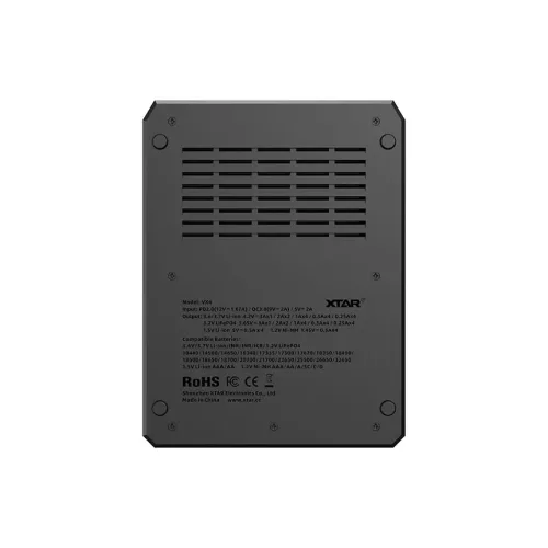 XTAR VX4 v2 univerzális akkumulátortöltő négy csatornával