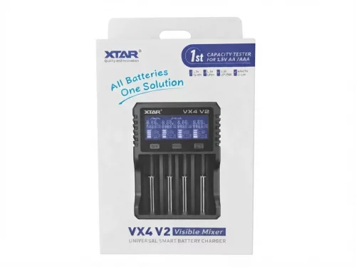 XTAR VX4 v2 univerzális akkumulátortöltő négy csatornával